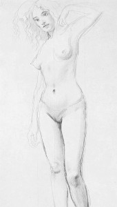 Nude Sketch Augustus John, 1909 The Slade; a collection of drawings and some pictures done by past and present students of the London Slade School of Art photo public domain from Wikimedia Commons